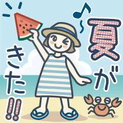 [LINEスタンプ] 大人女子のゆるふわな日々 Vol.42【夏】
