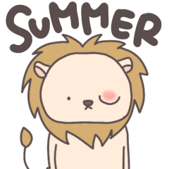 [LINEスタンプ] らいおんサマ〜summer2〜