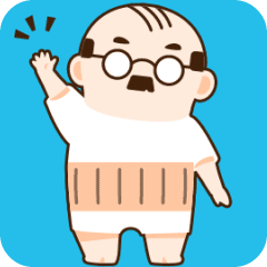[LINEスタンプ] 動くオジさん