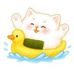 [LINEスタンプ] ぷにぷに ねこおにぎりスタンプ Vol.1