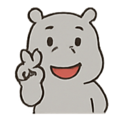 [LINEスタンプ] まんまるカバの感情パレード