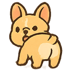 [LINEスタンプ] ぷりケツフレブル ウィグル隊
