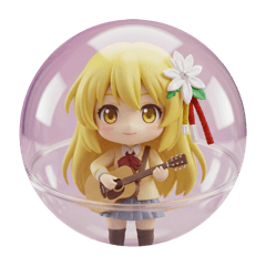 [LINEスタンプ] 黄色の精霊みなみちゃんカプセルトイ