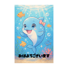 [LINEスタンプ] 楽しいイルカと仲間たち