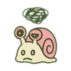 [LINEスタンプ] 「病んでるカタツムリ」（セリフなしver.）