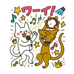 [LINEスタンプ] ぬびおとメヒィ大騒ぎスタンプ