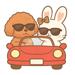 [LINEスタンプ] ずっと使える！ぴょんこ先輩をポチッと。