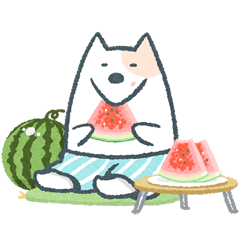 [LINEスタンプ] ぱんつ犬 ぴんちょす！〈夏〉