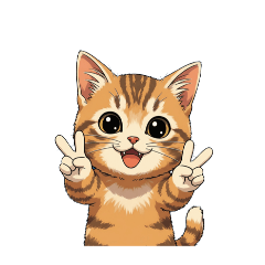 [LINEスタンプ] 【Vサイン猫 2】