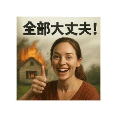 [LINEスタンプ] どんなときもポジティブ！