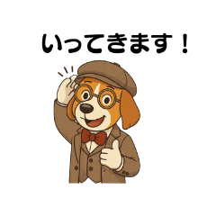 [LINEスタンプ] 英国紳士風ビーグル犬16スタンプ