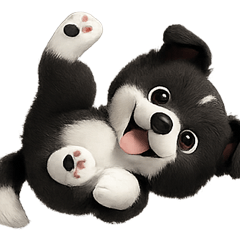 [LINEスタンプ] ボーダーコリーのヴィヴィちゃん