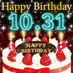 [LINEスタンプ] 10月下旬❤️日付入❤️誕生日おめでとう❣️