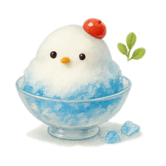 [LINEスタンプ] ひんやり！夏に食べたいスイーツ＆ドリンク3
