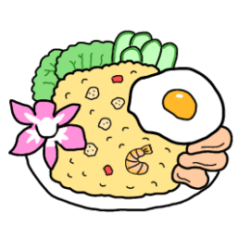 [LINEスタンプ] 食べたい海外料理リクエスト