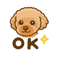 [LINEスタンプ] トイプードルのぷぅちゃんです