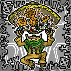 [LINEスタンプ] アンデッド動く⚰️カラベラ毎日使える日常