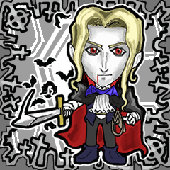 [LINEスタンプ] アンデッド動く⚰️吸血皇子_毎日使える日常