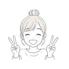[LINEスタンプ] お団子ガールのリラックスタイム スタンプ