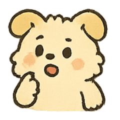 [LINEスタンプ] ふわふわ子犬 FluffPup のモフモフ日常