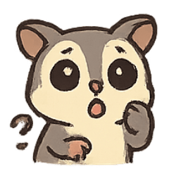 [LINEスタンプ] 空飛ぶ甘党モモンガ