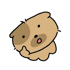 [LINEスタンプ] かわいい子犬ワンパンドク