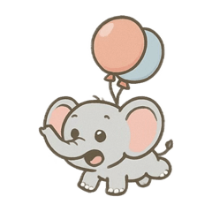 [LINEスタンプ] ゾウ狂想曲