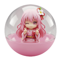 [LINEスタンプ] ピンクの精霊みなみちゃんカプセルトイ