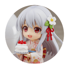 [LINEスタンプ] 白い精霊みなみちゃんカプセルトイ