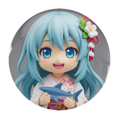 [LINEスタンプ] 水色精霊みなみちゃん第2弾