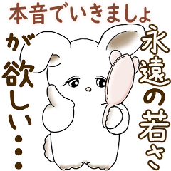 [LINEスタンプ] うさぎさん 2025 「たまには本音で」