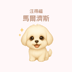 [LINEスタンプ] ワンだふる｜マルチーズ【台湾語】