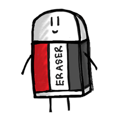 [LINEスタンプ] 消しゴムくん。