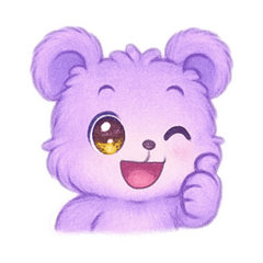 [LINEスタンプ] ラベンダーちゃんの表情