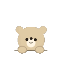 [LINEスタンプ] 動く かわいい くま
