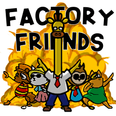 [LINEスタンプ] Cheenfull こうじょうのなかまたち