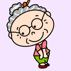 [LINEスタンプ] 元気なとなりのおばあちゃん