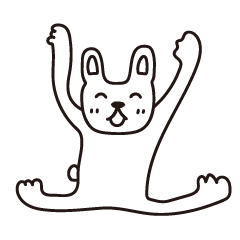 [LINEスタンプ] へたっぴなうさちゃん（関西弁）