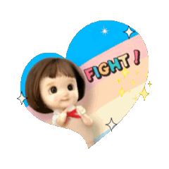 [LINEスタンプ] おチビwarashiちゃんの動く応援スタンプ