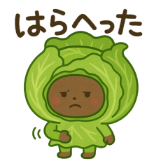 [LINEスタンプ] ムスッと可愛いキャベ子スタンプ