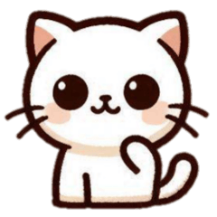 [LINEスタンプ] [アレンジ用]白猫のヤーラ