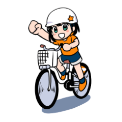 [LINEスタンプ] シェアサイクルPULCLE×松原ミホ コラボ