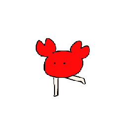 [LINEスタンプ] 美脚ガニ
