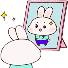 [LINEスタンプ] うさぎのヨガ-日本語