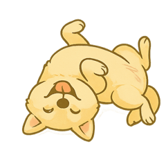 [LINEスタンプ] ハニのへそ天スタンプ