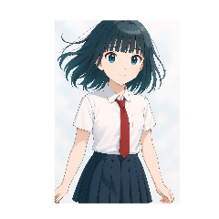 [LINEスタンプ] 美少女スタンプシリーズ（雨崎蒼）
