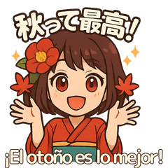 [LINEスタンプ] 椿乃ちゃんの日常スタンプ スペイン語付き