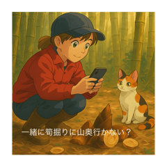 [LINEスタンプ] 長野県から来た三毛猫にゃんこ