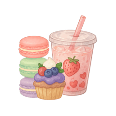 [LINEスタンプ] スイーツステッカー