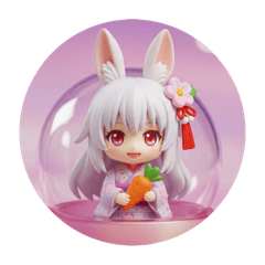 [LINEスタンプ] 白い精霊みなみちゃん第2弾